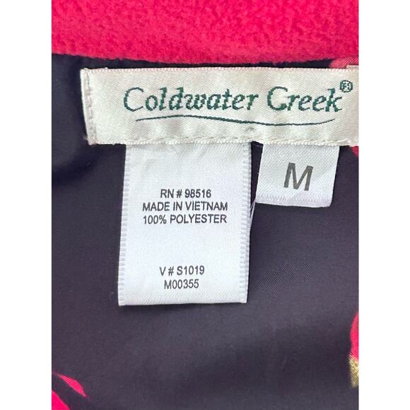 COLDWATER CREEK Women’s Dark Pink Zippered Puffer Vest Sz M - Picture 9 of 10